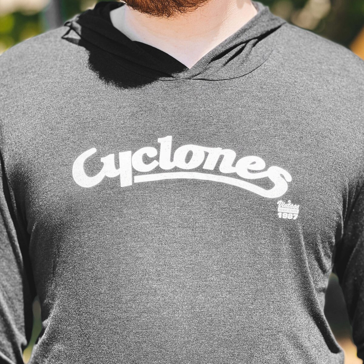 CI Sport Cyclones Script Marching Band Hooded Long Sleeve T-Shirt